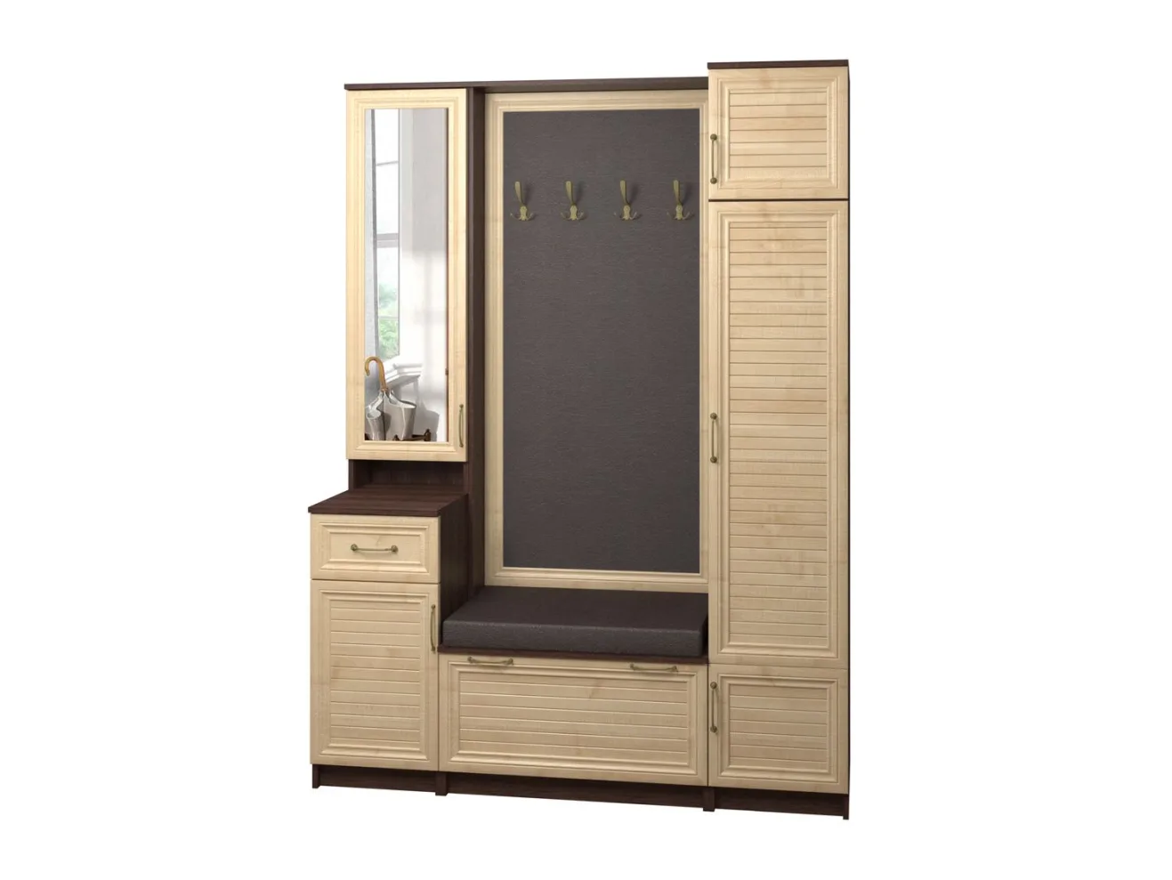 Колонка 3-х дверная Джесси 6 рейка арт. 333245