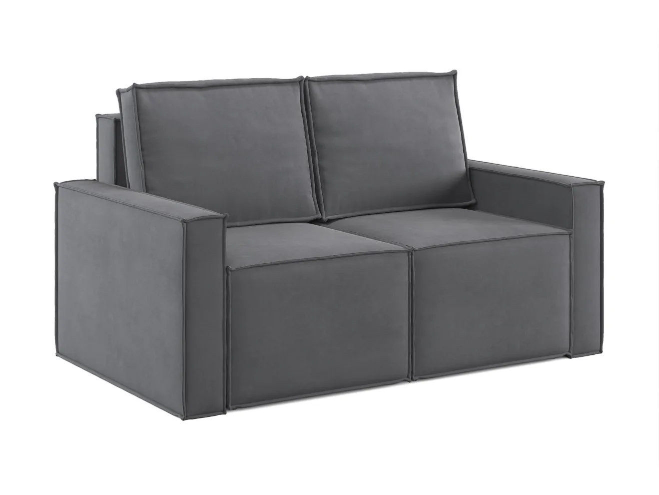 Диван-кровать Лофт мини 2 модуля, Zara (Зара)-Grey (Грей) 18 арт. 9741