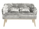 Диван Комфорт-5 plush silver (плаш сильвер)/бесцветный лак