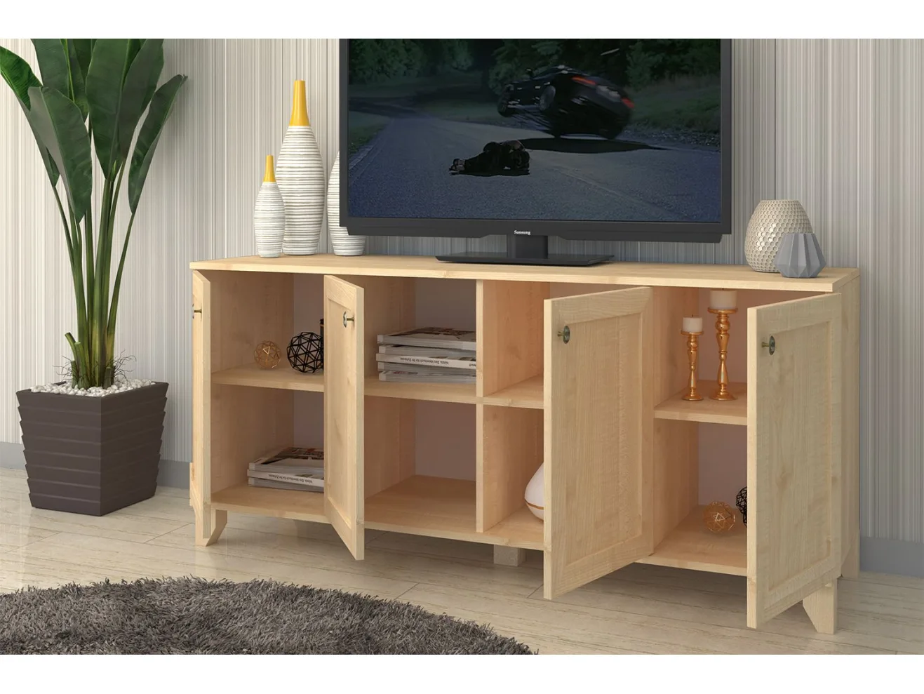 Комод Ренди 30 М рамка МДФ, белый арт. 339996