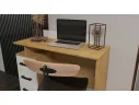 Стол туалетный, трюмо Эко дуб вотан/белый гладкий арт. 275076