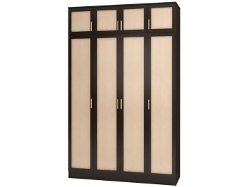 Шкаф распашной Стайл 4 с антресолью, 200х60х240, венге/дуб молочный