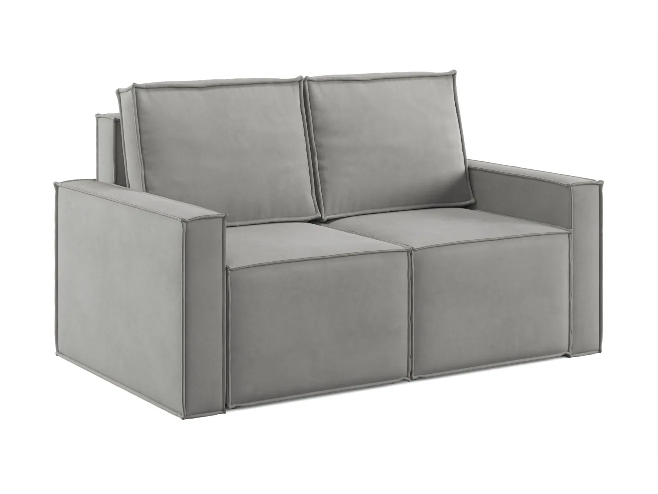 Диван-кровать Лофт мини 2 модуля, Zara (Зара)-Steel (стил) 52 арт. 9745