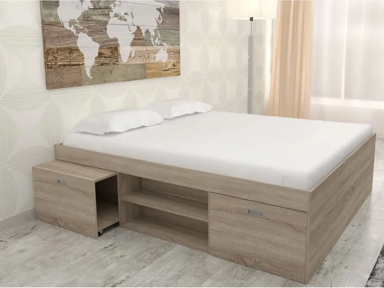 Кровать Бриз 2, дуб сонома арт. 338530