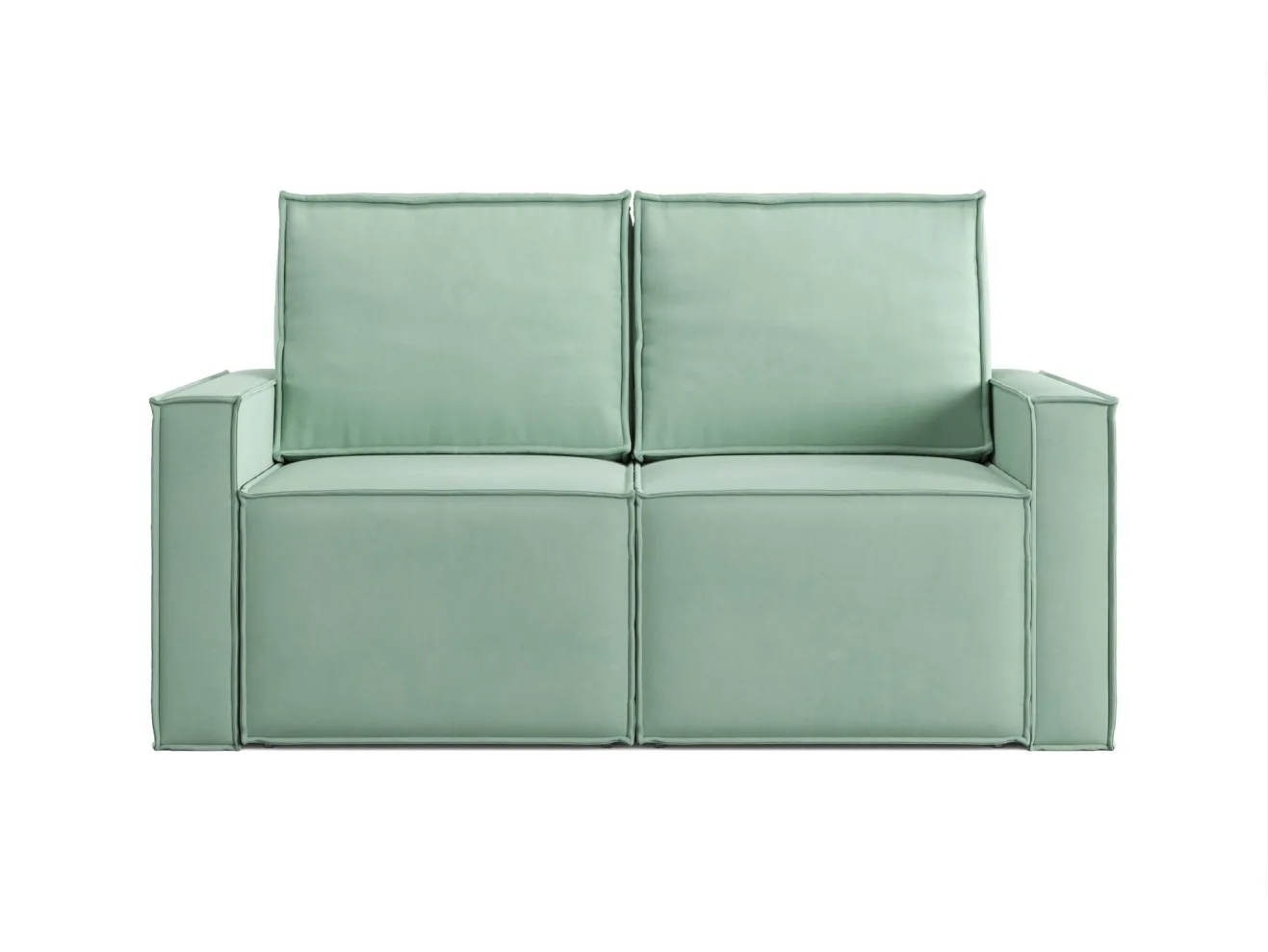 Диван-кровать Лофт мини 2 модуля, Zara (Зара)-Mint (Минт) 14 арт. 9744