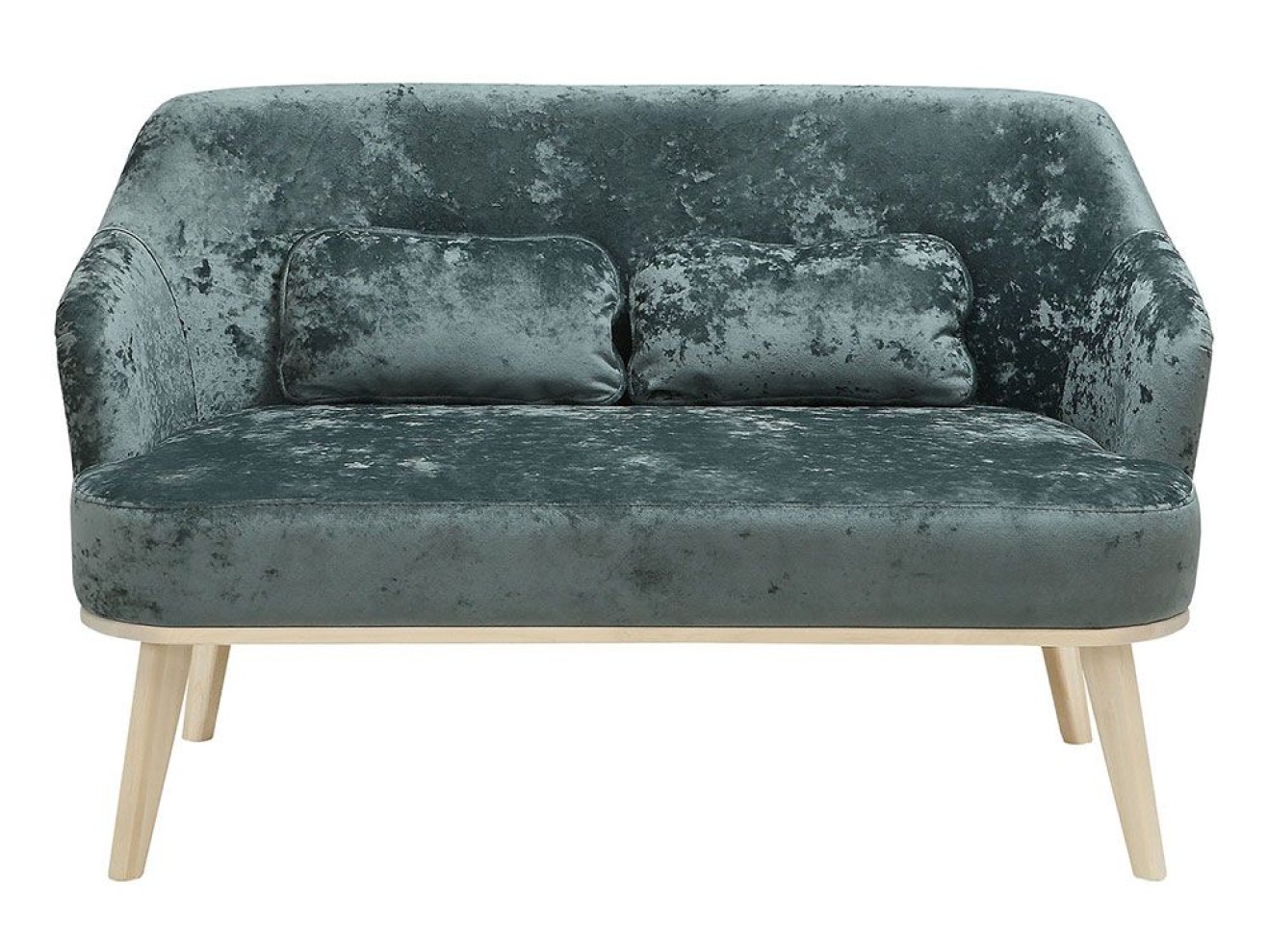 Диван Комфорт-5 plush dusty green (плаш дасти грин)/бесцветный лак