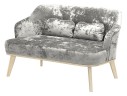 Диван Комфорт-5 plush silver (плаш сильвер)/бесцветный лак
