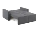 Диван-кровать Лофт мини 2 модуля, Zara (Зара)-Grey (Грей) 18 арт. 9741