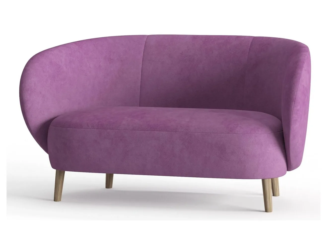 Диван прямой Тейлор, велюр Maserati Violet (Мазерати Виолет) арт. 225199