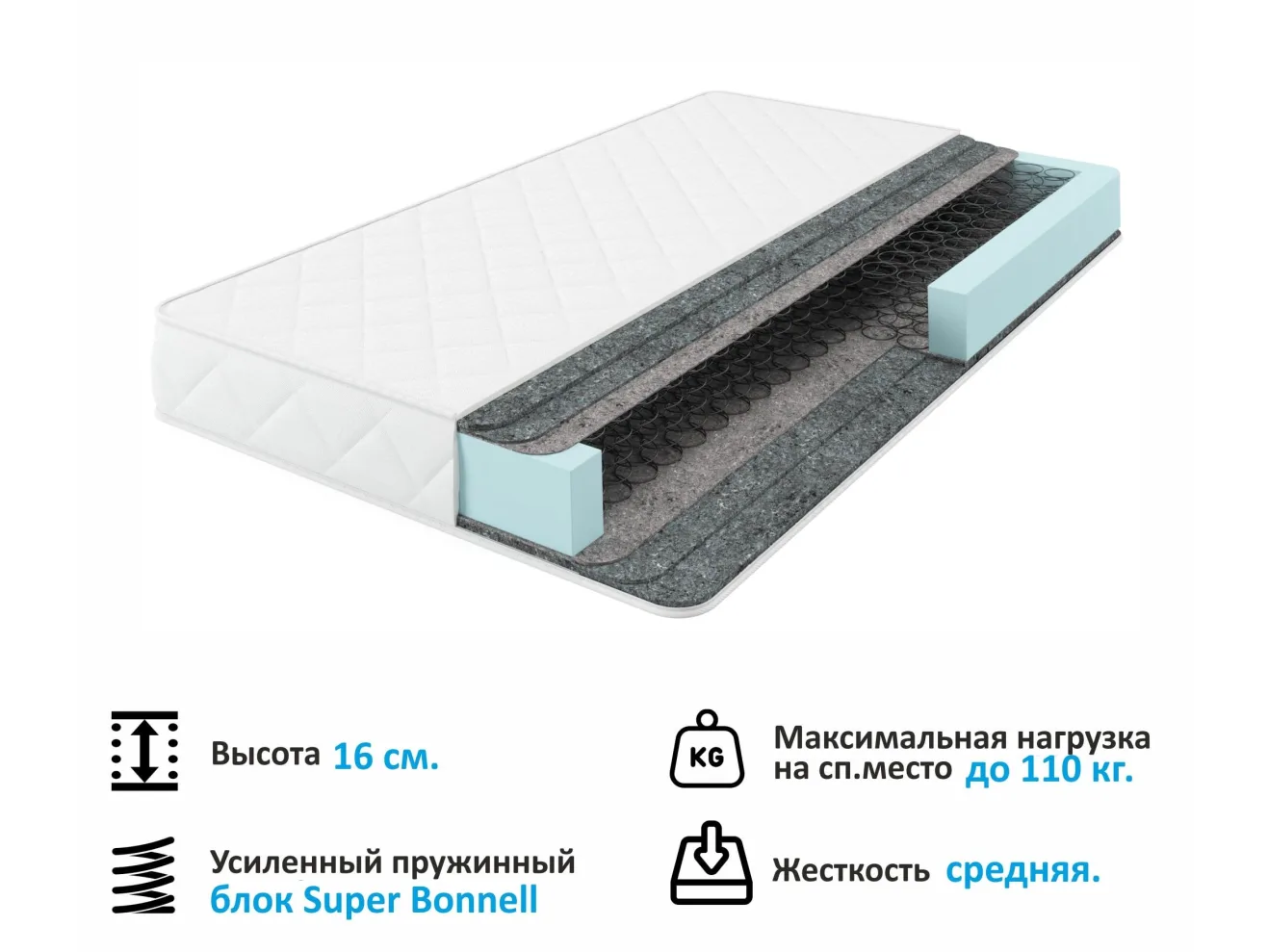 Мягкая кровать Selesta 1400 серая с матрасо ГОСТ с подъемным механизмом арт. Тэ-00002396