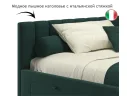 Мягкая кровать-тахта Milena 1200 изумруд с ящиками арт. Тэ-00005461