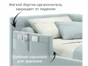 Односпальная кровать-тахта Bonna 900 с защитным бортиком мята пастель и подъемным механизмом арт. Тэ-00005414