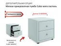Мягкая кровать Olivia 1400 мята пастель с ортопедическим основанием арт. Тэ-00004149