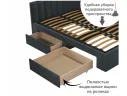Мягкая кровать-тахта Milena 1200 маренго с ящиками арт. Тэ-00005615