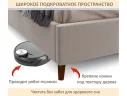 Мягкая кровать Betsi 1600 мокко с подъемным механизмом арт. Тэ-00005836
