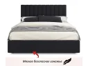 Мягкая кровать Olivia 1600 темная с ящиками арт. Тэ-00005448