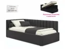 Мягкая кровать Milena 900 шоколад с подъемным механизмом арт. Тэ-00004051