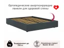 Мягкая кровать-софа без изголовья Base 1600 маренго темно-серый с ортопедическим основанием арт. Тэ-00005617
