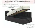 Мягкая кровать Milena 900 шоколад с подъемным механизмом арт. Тэ-00004051