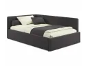 Мягкая кровать-тахта Kapri 1200 шоколад c подъемным механизмом арт. Тэ-00005625