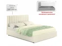Мягкая кровать Olivia 1400 беж с ортопедическим основанием арт. Тэ-00004145