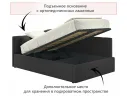 Мягкая кровать-тахта Bonna 1200 шоколад c подъемным механизмом арт. Тэ-00005598