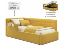 Односпальная кровать-тахта Bonna 900 с защитным бортиком желтая и подъемным механизмом арт. Тэ-00005408