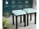 Табурет мягкий на усиленном металлическом каркасе Бёрн мята пастель (комплект 2 шт.) арт. Тэ-00007114