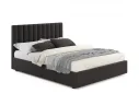 Мягкая кровать Olivia 1600 шоколад с подъемным механизмом арт. Тэ-00003857