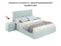 Мягкая кровать Olivia 1600 мята пастель с ящиками арт. Тэ-00005451