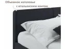Мягкая кровать Erika 1600 черная с подъемным механизмом арт. Тэ-00005679