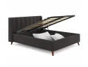 Мягкая кровать Betsi 1600 шоколад с подъемным механизмом арт. Тэ-00003880