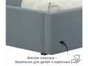 Односпальная кровать-тахта Bonna 900 серая с подъемным механизмом арт. Тэ-00002689