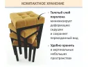 Табурет мягкий на усиленном металлическом каркасе Бёрн желтый (комплект 2 шт.) арт. Тэ-00007109