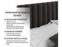 Мягкая кровать Olivia 1600 шоколад с ящиками арт. Тэ-00005449