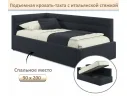 Мягкая кровать-тахта Aura 900 черная с подъемным механизмом арт. Тэ-00005720