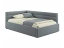 Мягкая кровать-тахта Aura 1200 серая с подъемным механизмом арт. Тэ-00005695