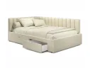 Мягкая кровать-тахта Milena 900 бежевая с ящиками арт. Тэ-00005920