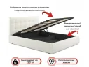 Мягкая кровать Selesta 1400 беж с матрасом PROMO B COCOS с подъемным механизмом арт. Тэ-00002402