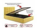 Мягкая кровать Selesta 1200 желтая с подъем.механизмом арт. Тэ-00002670