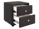 Мягкие прикроватные тумбы Cubo (шоколадный комплект 2 штуки) арт. Тэ-00005395