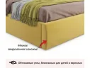 Мягкая кровать Selesta 1400 желтая с подъемным механизмом арт. Тэ-00002390