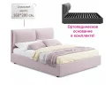 Мягкая кровать Vita 1600 лиловая с ортопедическим основанием арт. Тэ-00005507