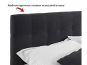 Мягкая кровать Selesta 1600 темная с ортопед.основанием арт. Тэ-00002493