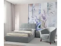 Мягкая кровать Selesta 1200 серая с подъем.механизмом арт. Тэ-00002671