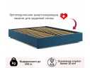 Мягкая кровать-софа без изголовья Base 1600 синяя с подъемным механизмом арт. Тэ-00005510