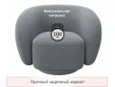 Дизайнерское мягкое кресло Plushe букле базальт арт. Тэ-00005529
