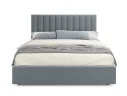 Мягкая кровать Olivia 1600 серая с ортопедическим основанием арт. Тэ-00003862