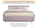 Мягкая кровать Skandi 1600 лиловая с подъемным механизмом арт. Тэ-00005711