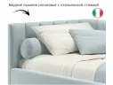 Мягкая кровать Milena 900 мята пастель с подъемным механизмом арт. Тэ-00004053